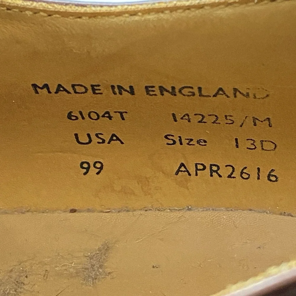 William Chatsworth Oxford Dress Shoes Mens 13 D Brown Leather England Preppy